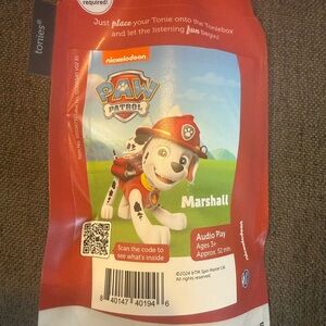 Tonies Paw Patrol Marshall Audio Play Figure - Red